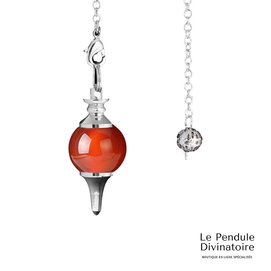 Pendule Séphoroton Agate Rouge