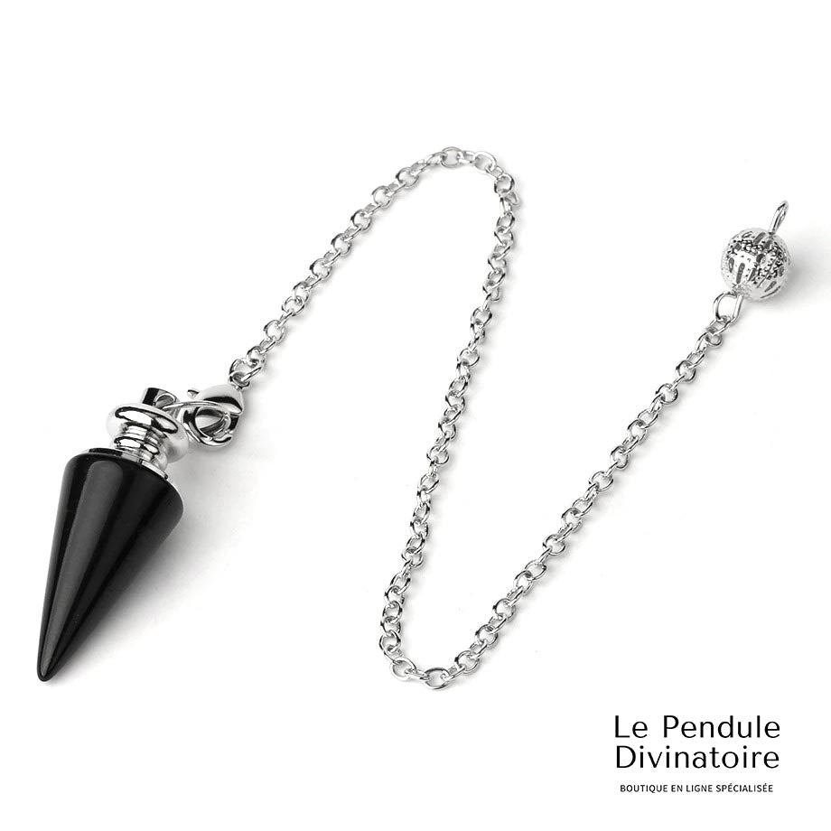 Pendule Cône Onyx Noir