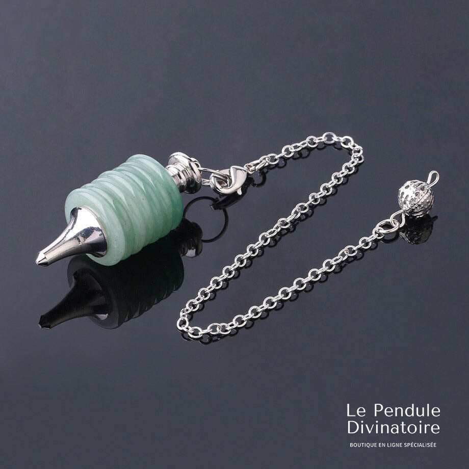 Pendule Anneaux Aventurine Verte