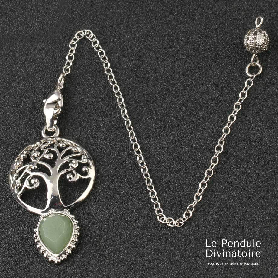 Pendule Arbre Aventurine Verte