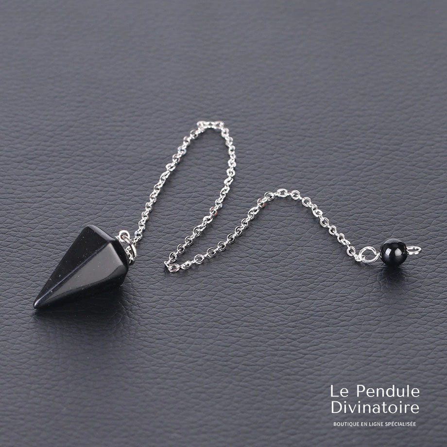 Pendule Hexagonal Onyx Noir