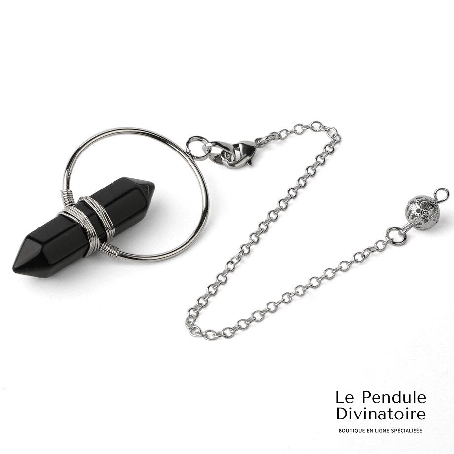 Pendule Lunaire Onyx Noir