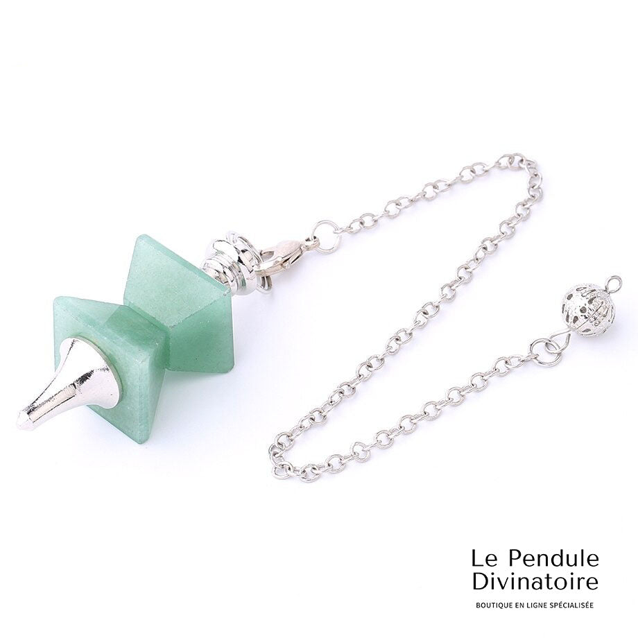 Pendule Sablier Aventurine Verte